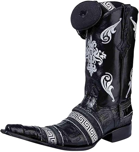 botas vaqueras de mezclilla