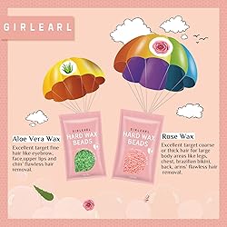 Waxing Kit for Women and Men, GIRLEARLE Wax Warmer