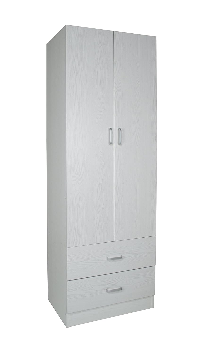 Trendyitalia 12984 Limed Oak Wardrobe 2 Doors Wood White 60 X
