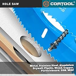 7 Inch Hole Saw with Arbor for Metal and Drywall