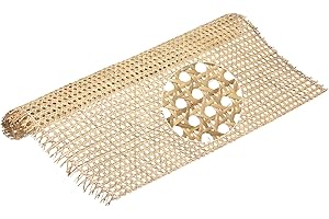 MECCANIXITY Cane Webbing 25.5 Inch Width Rattan Cane Webbing 24 Inch Length Natural Rattan Webbing Roll for DIY Cane Projects