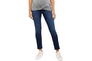 Motherhood Maternity Womens Indigo Blue Sustainable Secret Fit Belly Skinny Leg Maternity JeansJeans