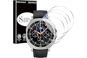 SiHPuoy 4 Pack for Samsung Galaxy Watch 8 Classic 46mm (Bluetooth & LTE) Screen Protector Tempered Glass, HD Ultra-thin,Anti Scratch, Bubble Free, Accessories Film for Galaxy Watch 8 Classic 46mm