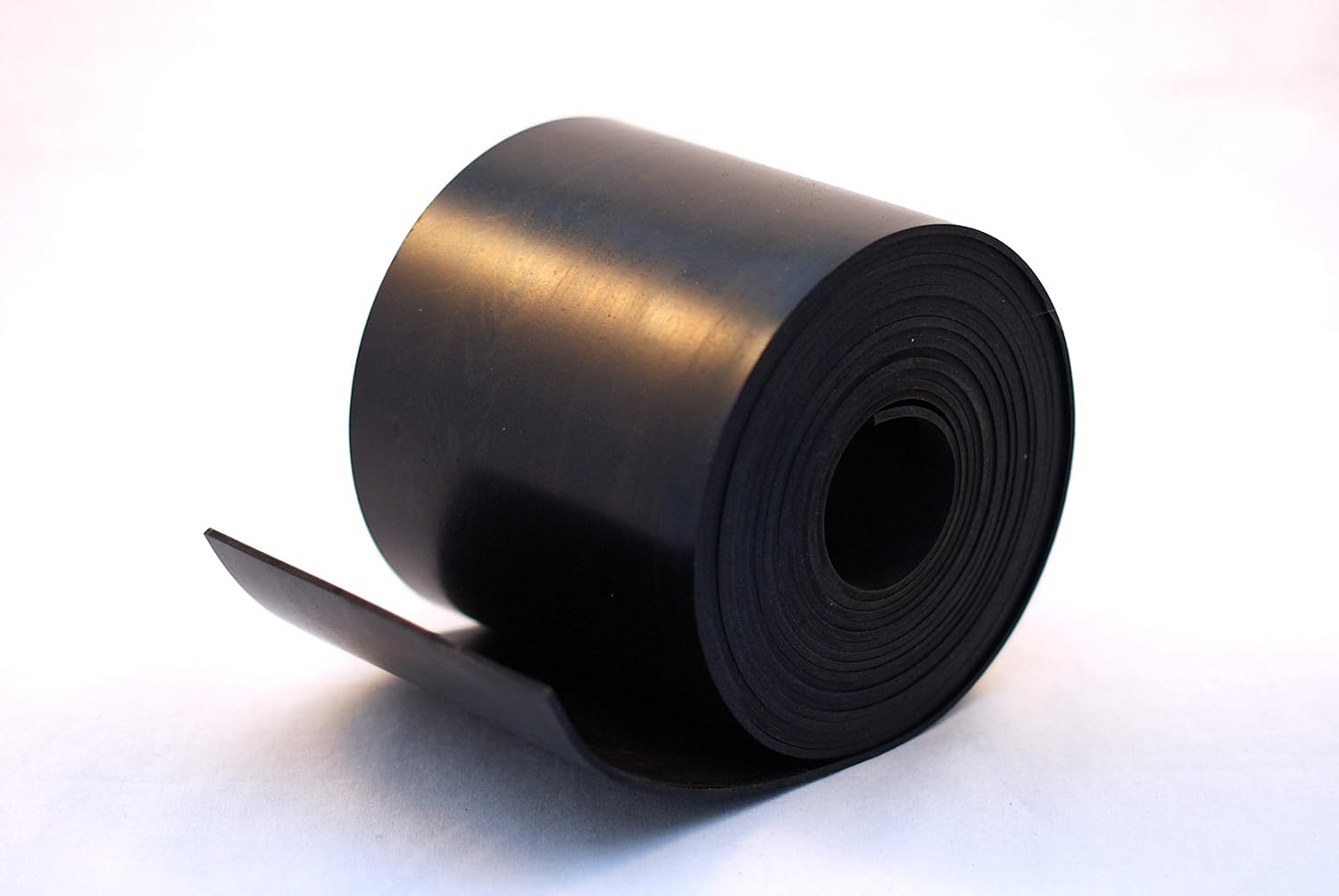 Rubber Strip 100mm Wide x 1mm Thick x 5m Long Solid Neoprene Black