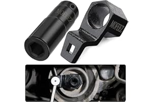 Mofeez 19 mm Harmonic Balancer Socket and 50mm Crankshaft Crank Pulley Wrench Holder Tool Compatible with Honda and Acura Engines