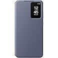 SAMSUNG Galaxy S24+ Plus S-View Wallet Phone Case, Protective Cover with Smart Small Screen View, Finger Tap Control, Slim Design, Card Holder Pocket, US Version, EF-ZS926CVEGUS, Violet