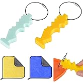 2 Sets Repair Tool for Disc Golf, Disc Golf Edge Maintenance Tool with 2PCS Towels, Outdoor Sports Disc Golf Repair & Cleaning Tool for Flying Discs Accessories for Scratch Stains Repair Polishing