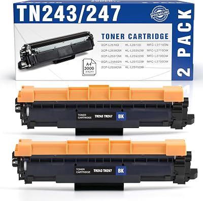 TONER EXPERTE 2x Black TN243 Toner Compatible Brother DCP-L3550CDW HL-L3210CW