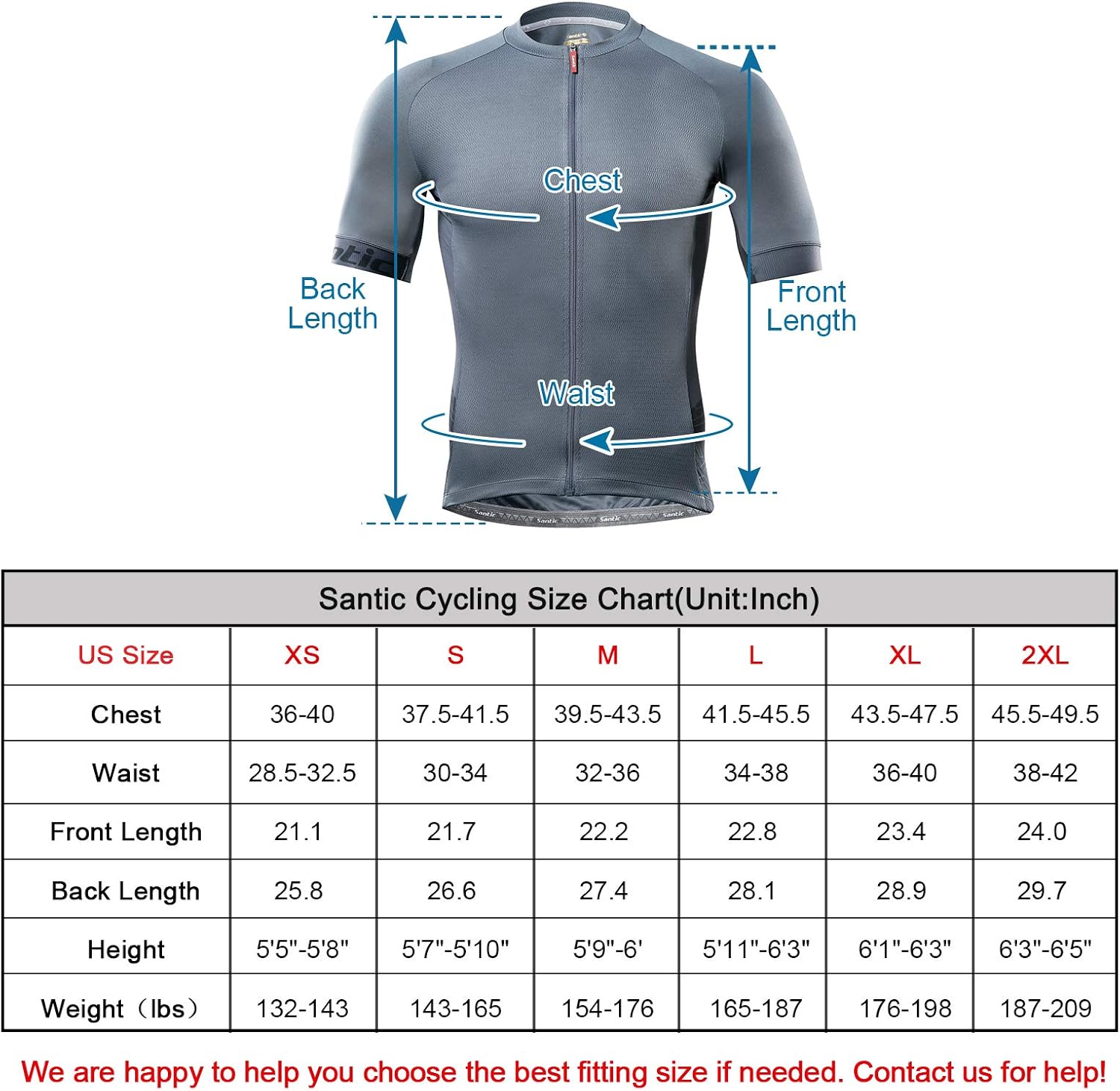 Santic Men’s Cycling Jersey Short Sleeve Bike Shirts for Men Bicycle Jacket with Pockets Breathable & Quick Dry Yorkson: Clothing