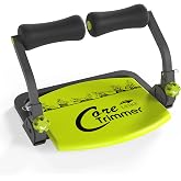 Adjustable Ab Machine with 3 Resistance Levels &amp; Removable Handle - Complete Core Workout Equipment for Home Gym Fitness (All Ages)