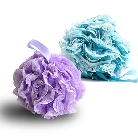 G2PLUS [2er-Pack] Soft Körper Badeschwamm Schwamm Duschschwämm Seifschwamm Puff