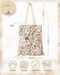 Miss Adola Aesthetic Canvas Tote Bag for Women