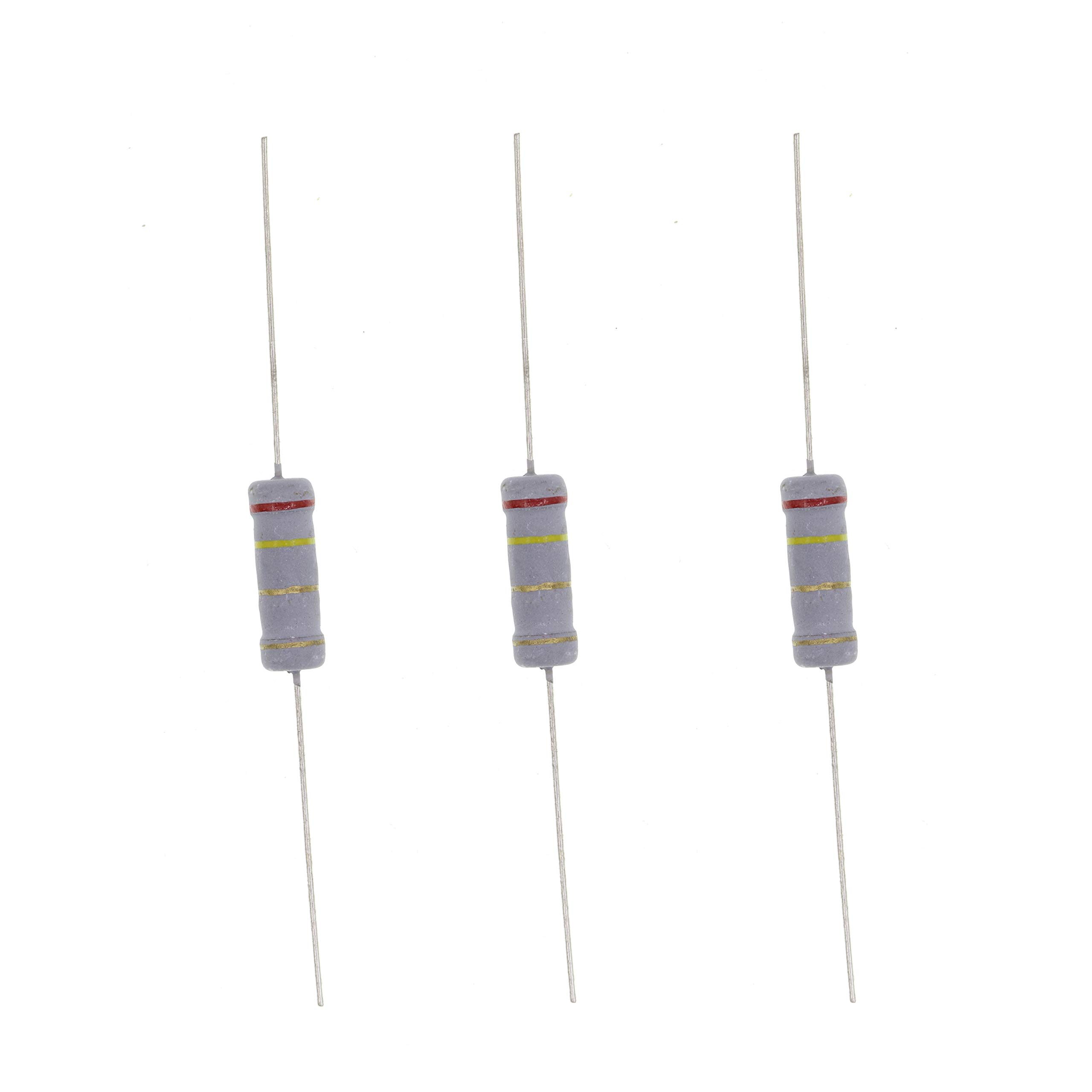 HUABAN 20PCS 3W 3 Watts 2R4 2.4 Ohm 5% Metal Oxide Film Resistor