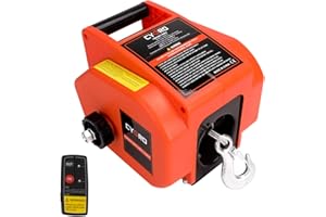 Cygrd Electric Boat Winch, Reversible Electric Trailer Winch 12V DC, Power-in, Power-out and Freewheel Operations for Boats 2