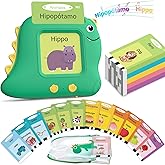 Spanish Talking Flash Cards Bilingual - Toddler Toys for 2 3 4 5 Year Old Boys and Girls, Autism Sensory Toys for Kids Learning Montessori, Español/English Speech Therapy Preschool Gifts