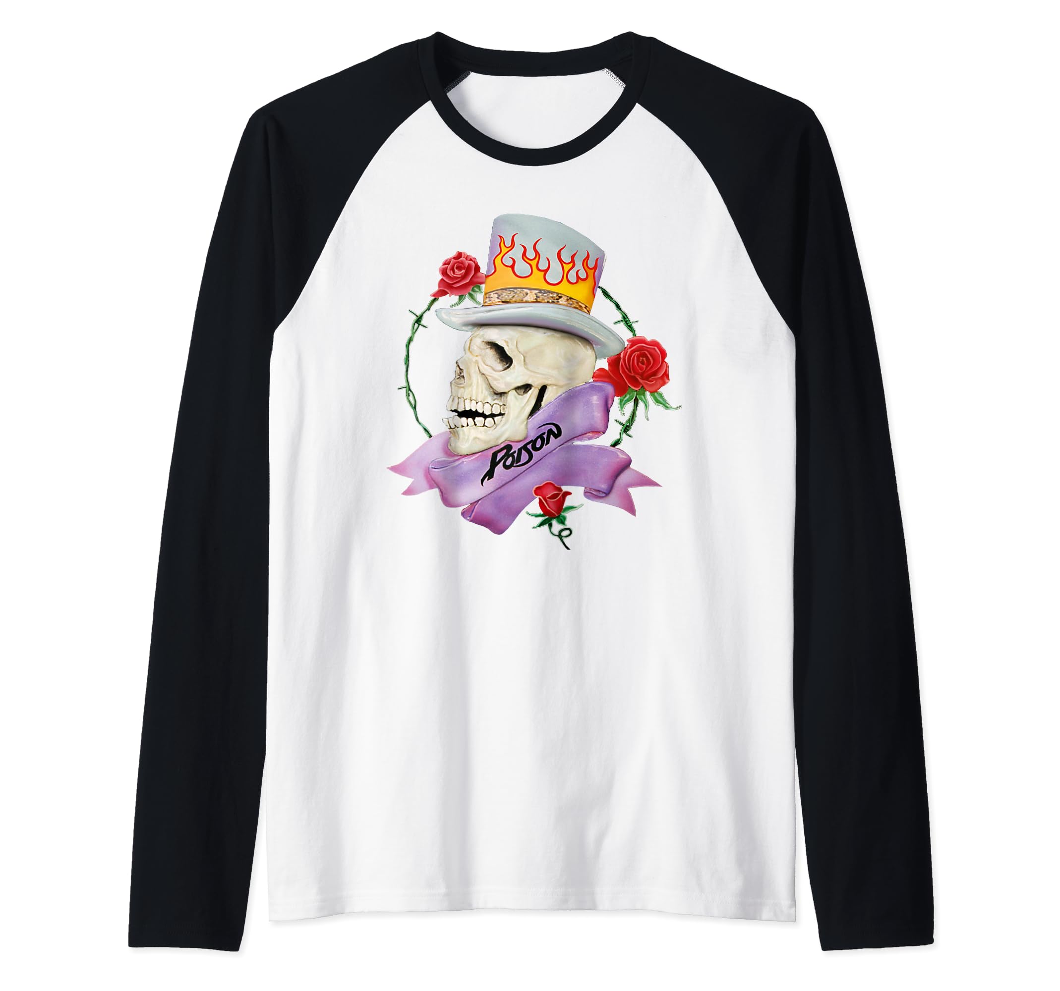 Poison - Every Rose Raglan Baseball Tee