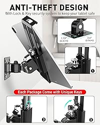 AboveTEK Tablet Wall Mount -360° Rotation iPad