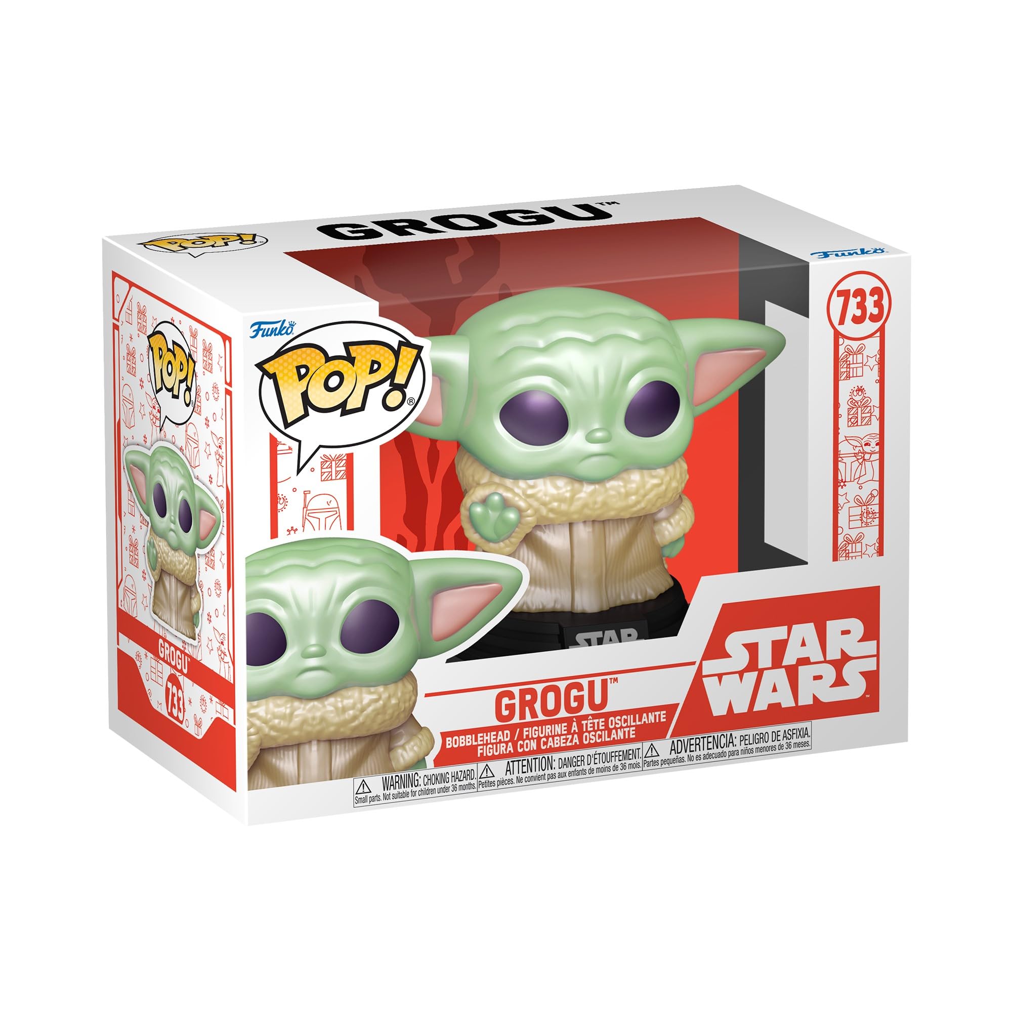 Funko Pop! Star Wars: Holiday - Grogu (the Child, Baby Yoda) ​ - Collectable Vinyl Figure - Gift Idea - Official Merchandise - Toys for Kids & Adults - Movies Fans - Model Figure for Collectors