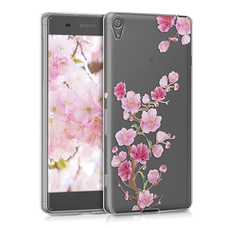 kwmobile Sony Xperia XA Hülle - Handyhülle für Sony Xperia XA - Handy Case in Pink Rosa Transparent