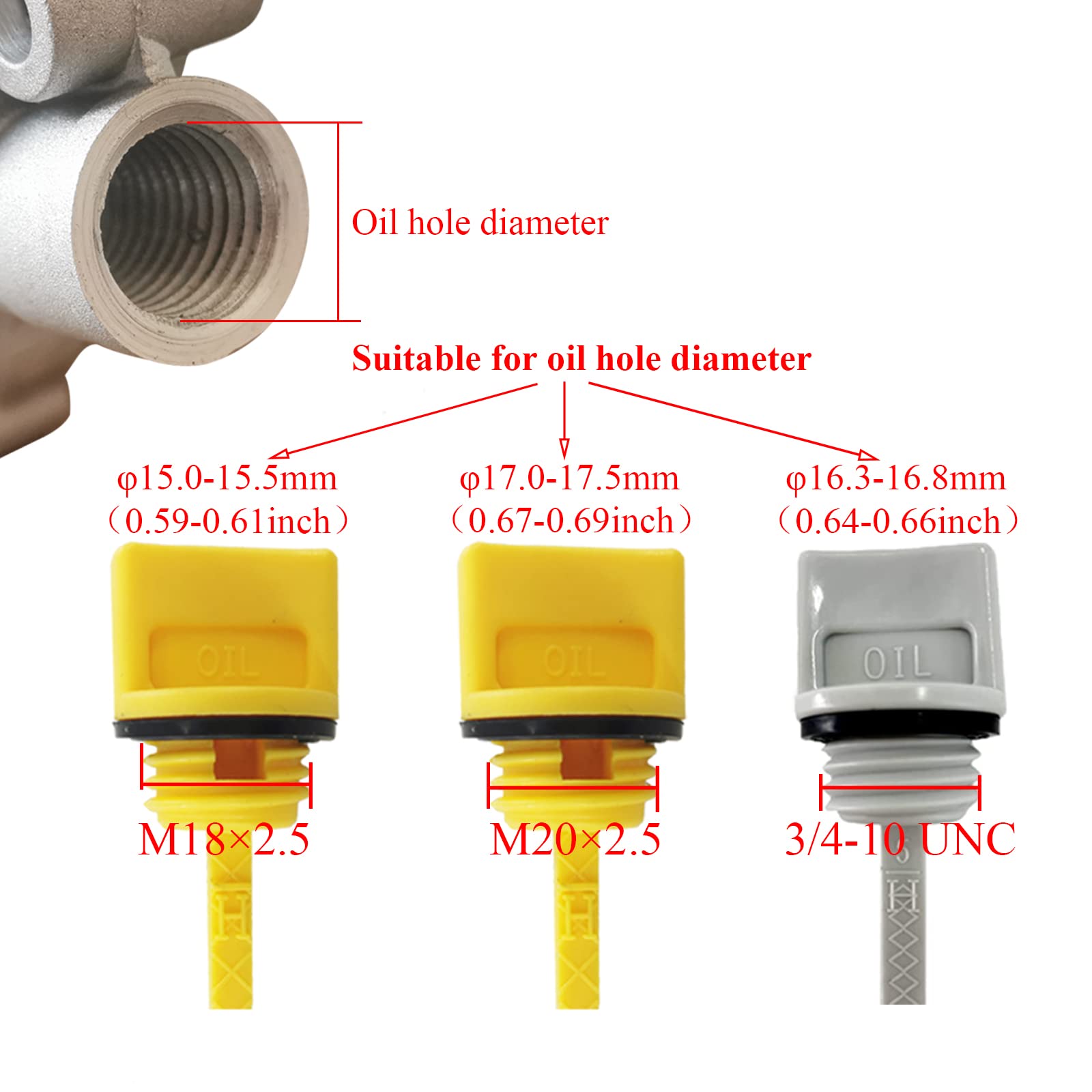 Mua WOTIAN Oil Filler Cap and Oil Dipstick 3pcs for Firman 163cc 200cc 212cc 225cc Engine