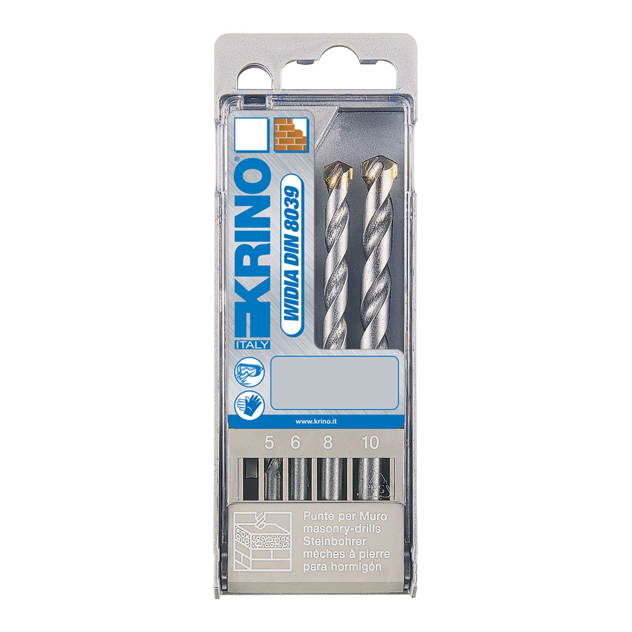 Krino 03057202 Standard Plus Drill Bit Set, Grey