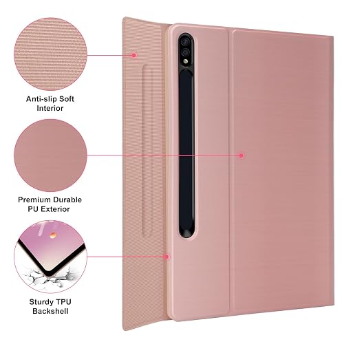 Samsung Galaxy Tab S7 FE 5G Case with Keyboard 12.4 Inch-Smart