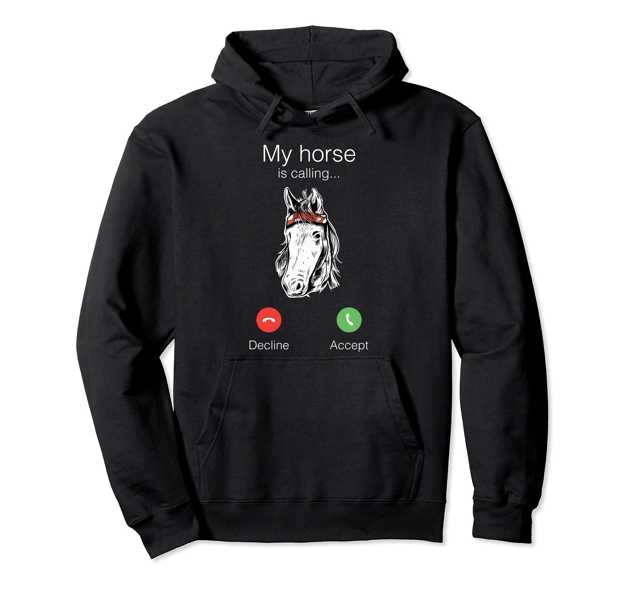 Horse friend is calling grooming funny Pullover Hoodie