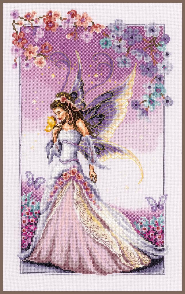 Vervaco Purple Fairy Counted Cross Stitch Kit, Multi-Colour