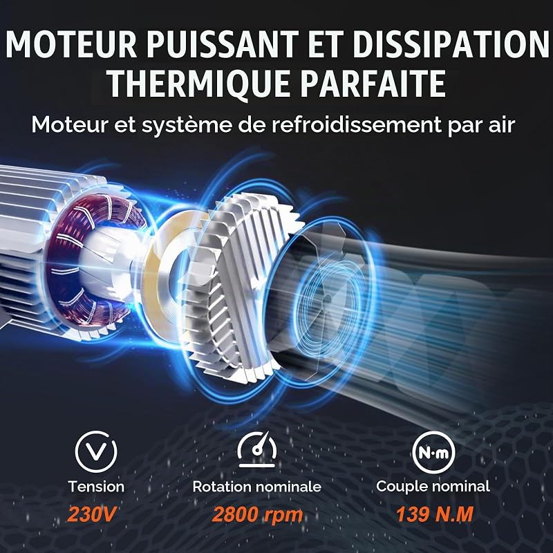 Palan Électrique, Charge Double Câble 400 kg, Télécommande Filaire 4,2 m, Hauteur Levage à Câble Simple 12 m, Élingue Simple Double, Arrêt d'Urgence, Palan Élévateur pour Garage, Entrepôt, Usine