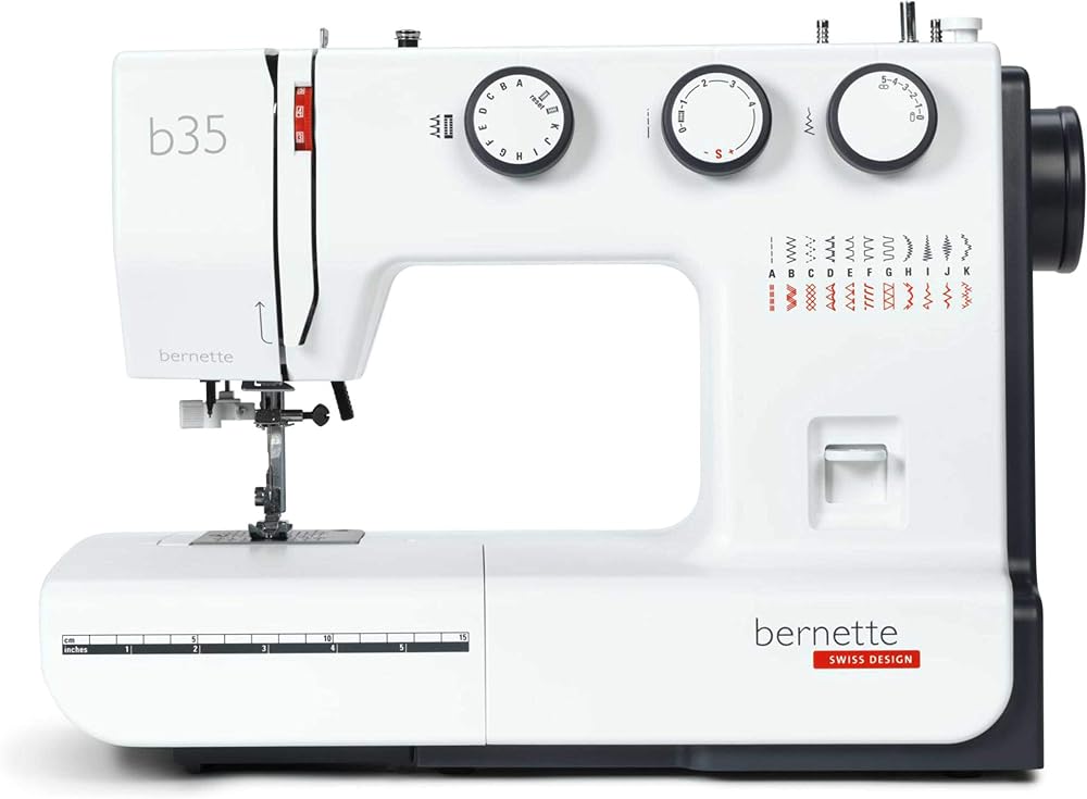 Bernette B35 Sewing Machine Buttonhole One Step 1-tep