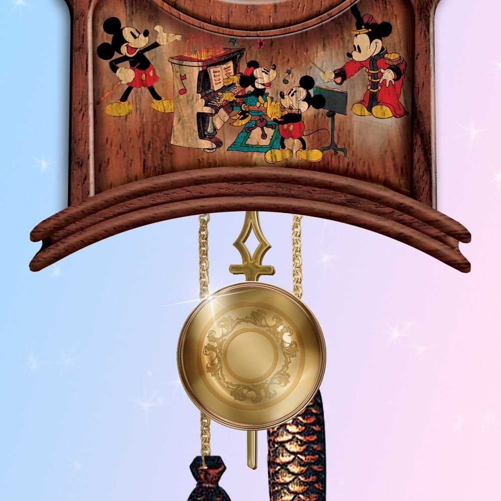 Galleon Disney Memories Of Mickey Mouse Wooden Wall Cuckoo Clock