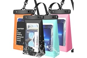 70 YEARS LOVED IPX8 Waterproof Phone Dry Bag for iPhone 14/13/12/11 & Samsung S23/S22 - Floating, Large Capacity Pouch for Boating, Swimming, Kayaking (Multicolor 4)