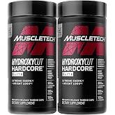 Hydroxycut Hardcore Elite, Rapid Release Capsules, 100 Count, 2 Pack | Energy and Metabolism Support Supplement for Men and Women, 270 mg Caffeine Anhydrous and 200 mg Green Coffee Extract