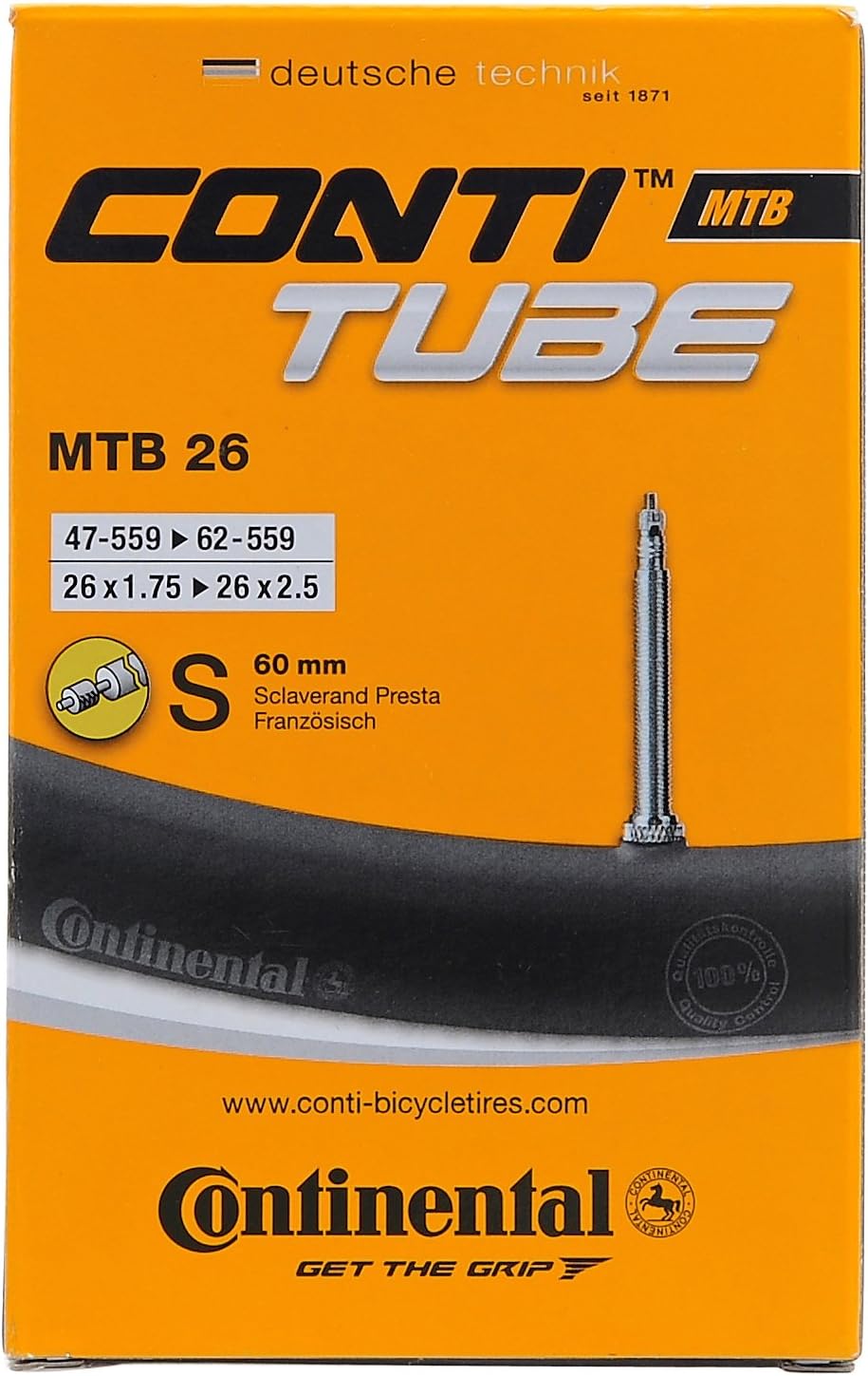 Continental MTB 26 x 1.75 - 2.5 inch Presta 60 mm long valve Inner Tube, Other, 26 x 1.75 - 2.5 inch, 60mm - Image 3