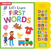 Let&rsquo;s Learn First Words &ndash; Interactive 27-Button Sound Book for Babies &amp; Toddlers with Adorable Art and Real-World Sounds