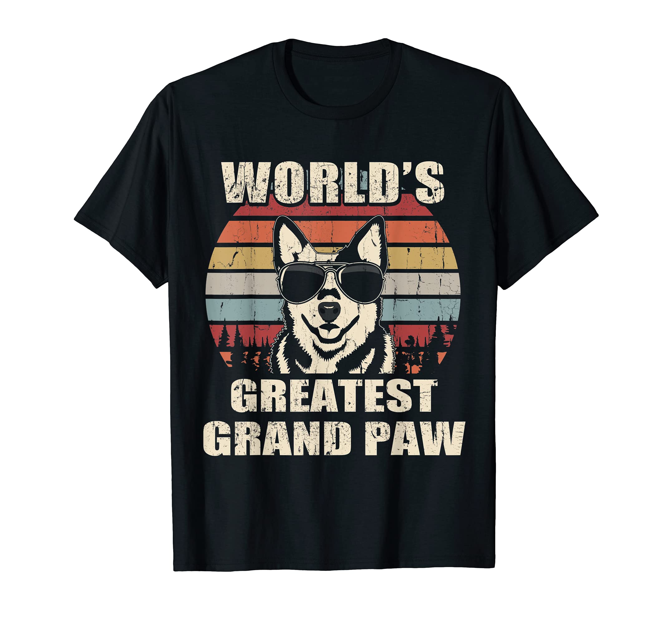 World's Greatest Grand Paw Cattle Dog vintage retro T-Shirt