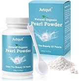 Jutqut Pearl Powder Organic, 100g 100% Natural Pearl Powder, DIY Skincare &mdash;DIY Antioxidant, Deep Cleansing, Pore-Refining, Skin-Revitalizing Mask