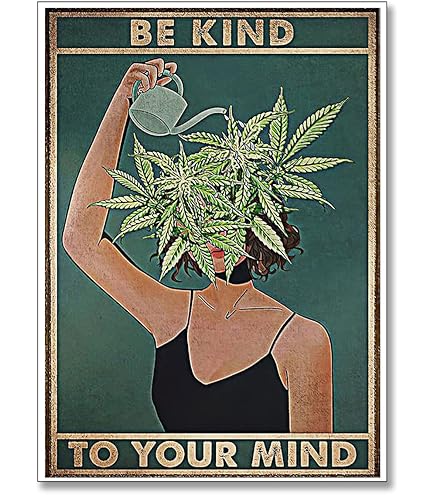 Amazon.com: Cannabis Botanical Vintage Framed Wall Decor 16x20