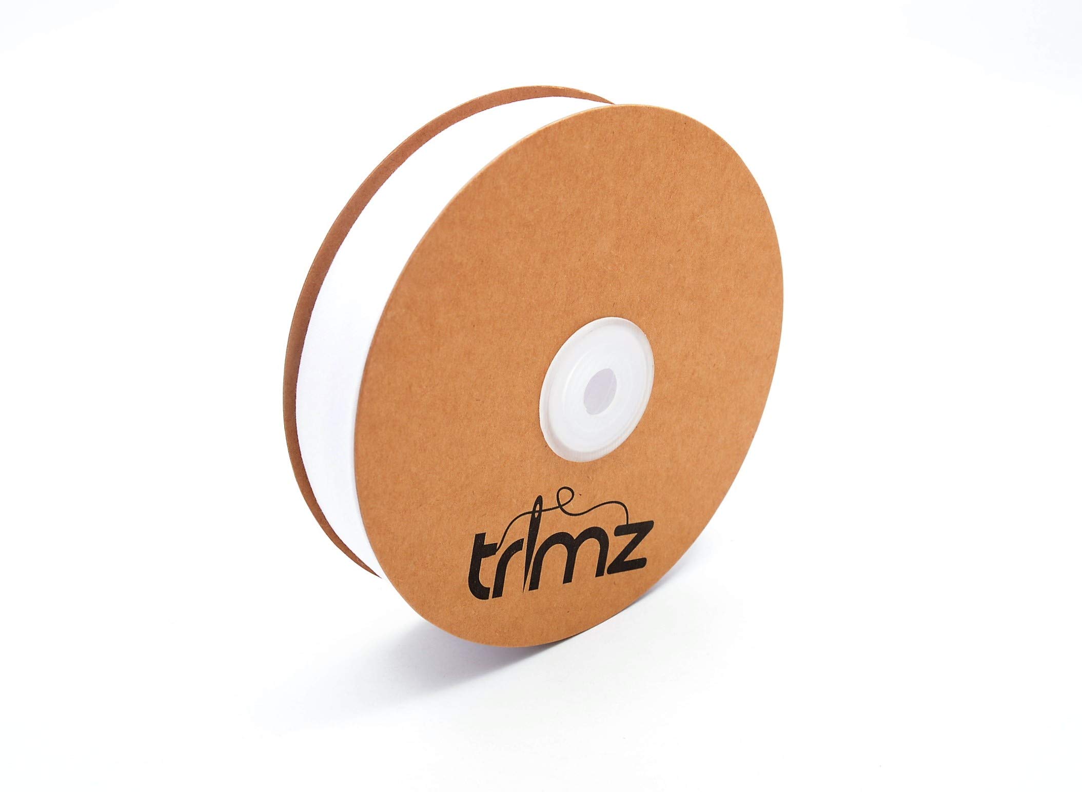 Trimz Poly Cotton Bias Binding, White, 25mm x 20m