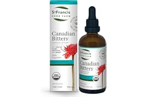 ST FRANCIS HERB FARM Canadian Bitters® (100ml) USDA Certified Organic, GMO Free, Gluten Free, Vegan, Vegetarian, Made in Cana