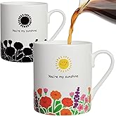 Lovift Novelty Garden Coffee Mug Valentine Day Birthday Gift for Women, Unique Heat Color Changing Ceramic Tea Cup, Funny Christmas Gifts for Best Friend, Mom, Grandma, Sister, Bestie, Teacher. 12 oz.