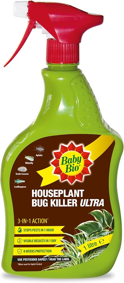 Baby Bio Houseplant Bug Killer Ultra 1 Litre – Fast-Acting Insect Control