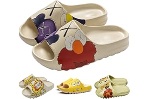 Hoaeiewds Cute Kawaii Cloud Slide Kids Fashion Trend Cartoon Pillow Slippers Girls' Boys' Leisure Outdoor Indoor Beach shoes non-slip Sandals little kid big kid