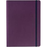 Fabriano Ecoqua Plus Hidden Spiral-Bound Notebook, 5.8" x 8.3", A5, Dotted, Wine