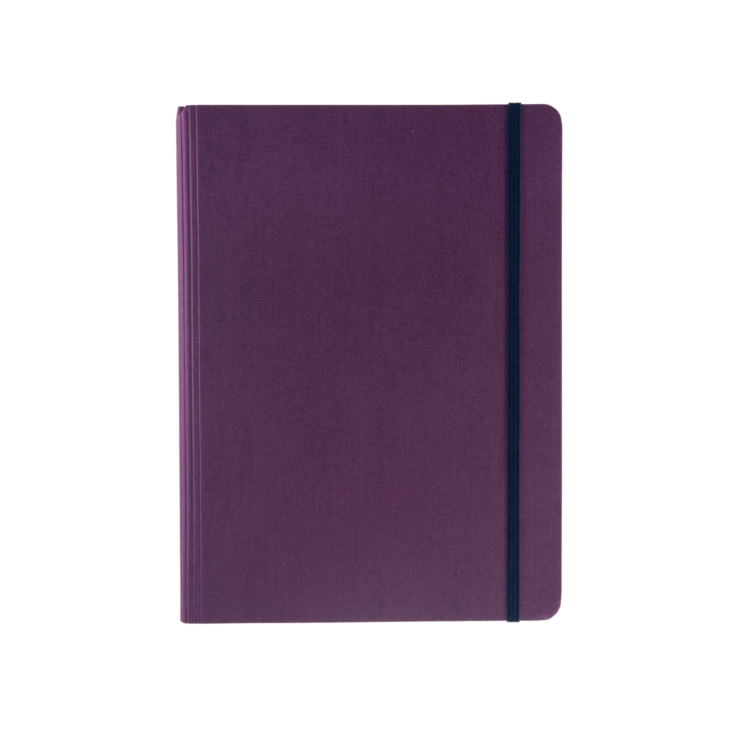 Fabriano 94738 Notebook with Elast Ecoqua Plus Spiral A5, 70 Fg, Dotted Wine