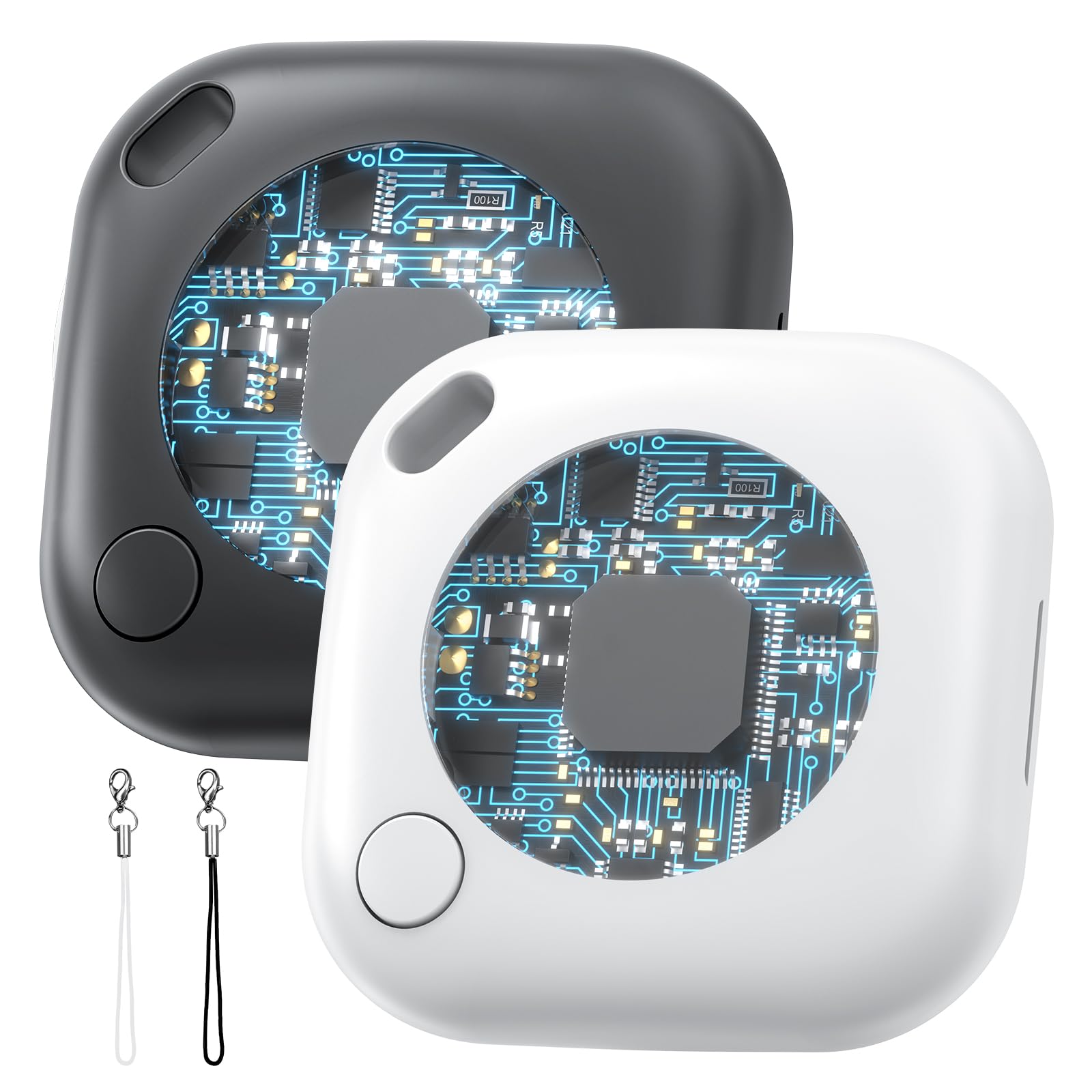 Photo 1 of 2 Packs Air Tracker Tags Compatible with Apple Find My (iOS Only), Bluetooth Tracker, Smart Keys Finder and Item Locator with Waterproof Case for Wallet Luggage Backpack