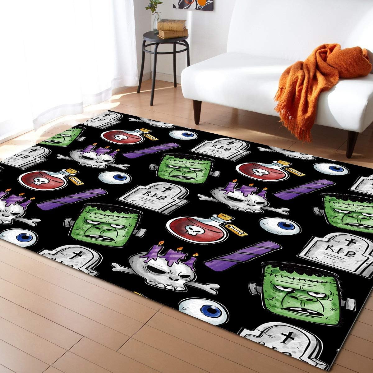 COLORSUM Area Rugs Rectangle Comfy Area Carpet Happy