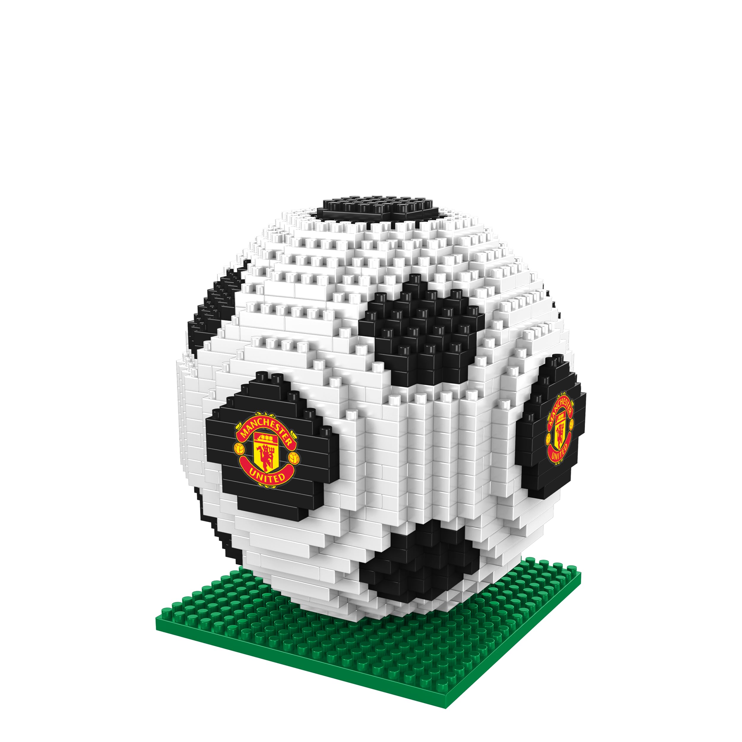 FOCO Officially Licensed Manchester United FC BRXLZ 3D Bricks Football Construction Toy Model In Alternate Team Colour