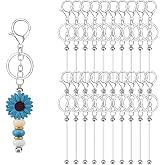 DIY Beadable Keychain Bars Metal Rod for Custom Keychains Bag Charms | Clothing decoration, fashion accessories, DIY craft supplies, key ring findings