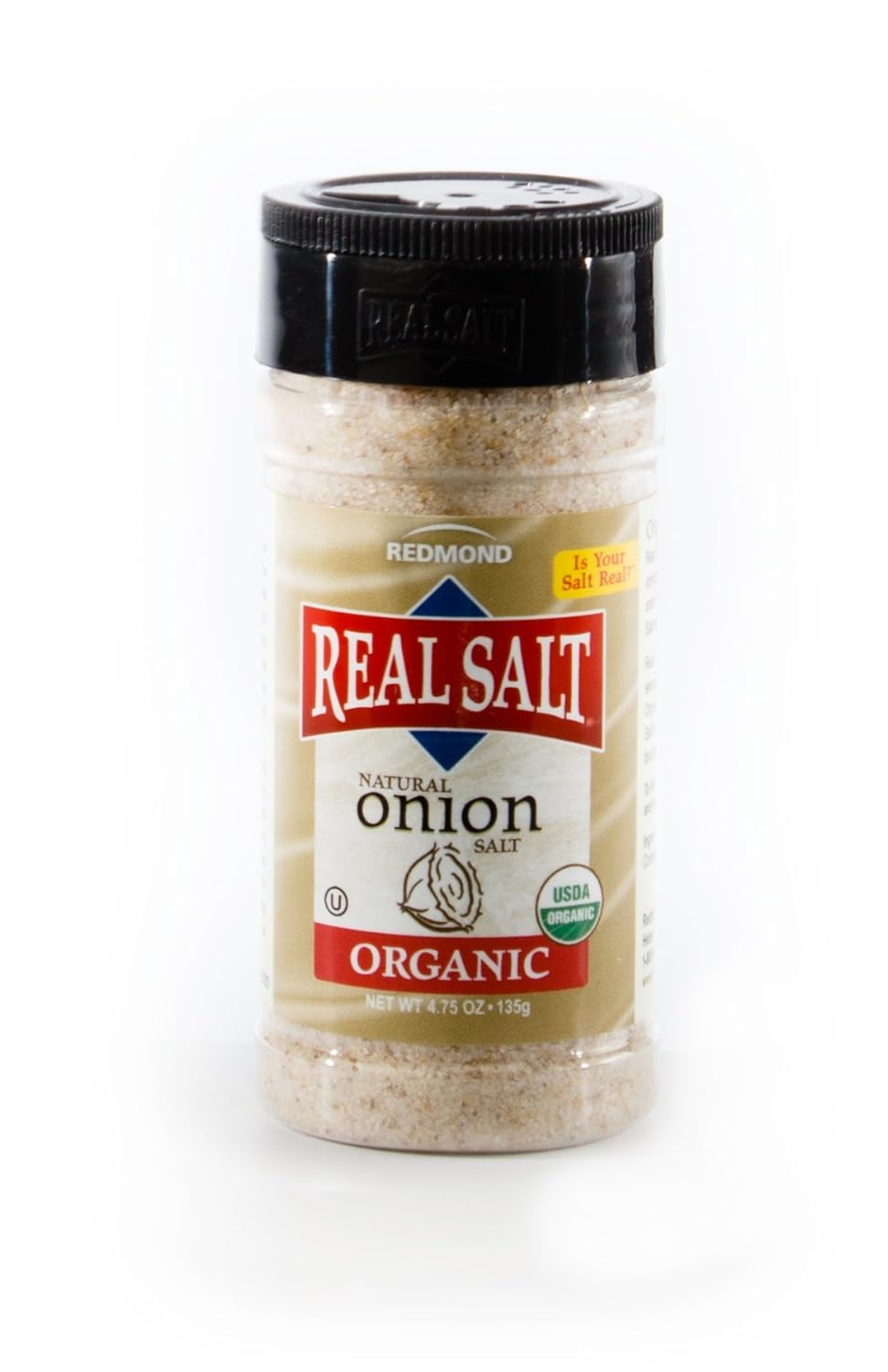 Redmond Real Sea Salt - Natural Unrefined Organic Gluten Free, Onion 4.75 Ounce Shaker : Nutrition And Wellness Products : Grocery & Gourmet Food